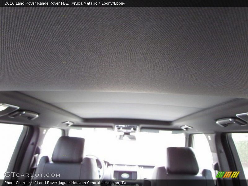 Aruba Metallic / Ebony/Ebony 2016 Land Rover Range Rover HSE