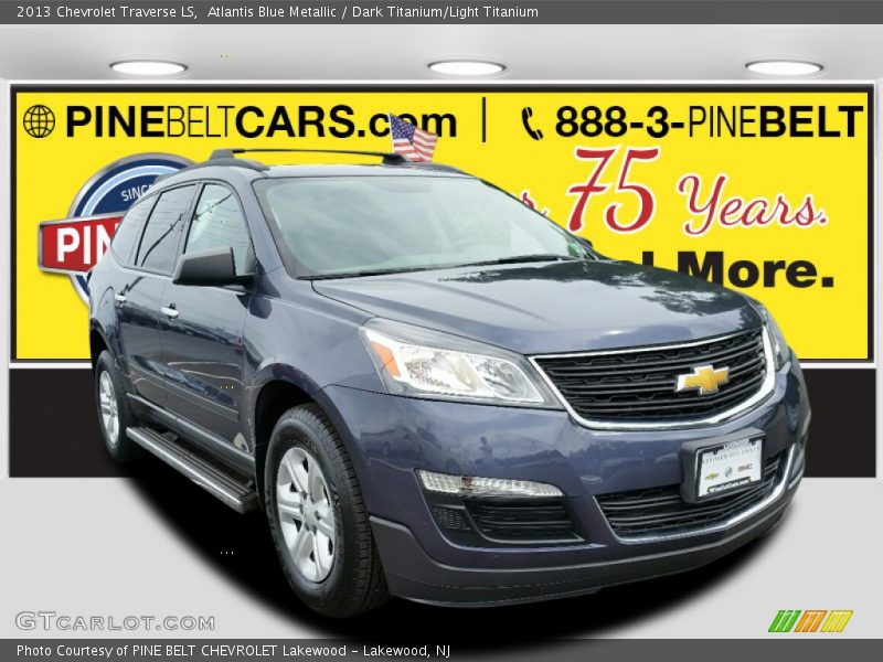 Atlantis Blue Metallic / Dark Titanium/Light Titanium 2013 Chevrolet Traverse LS