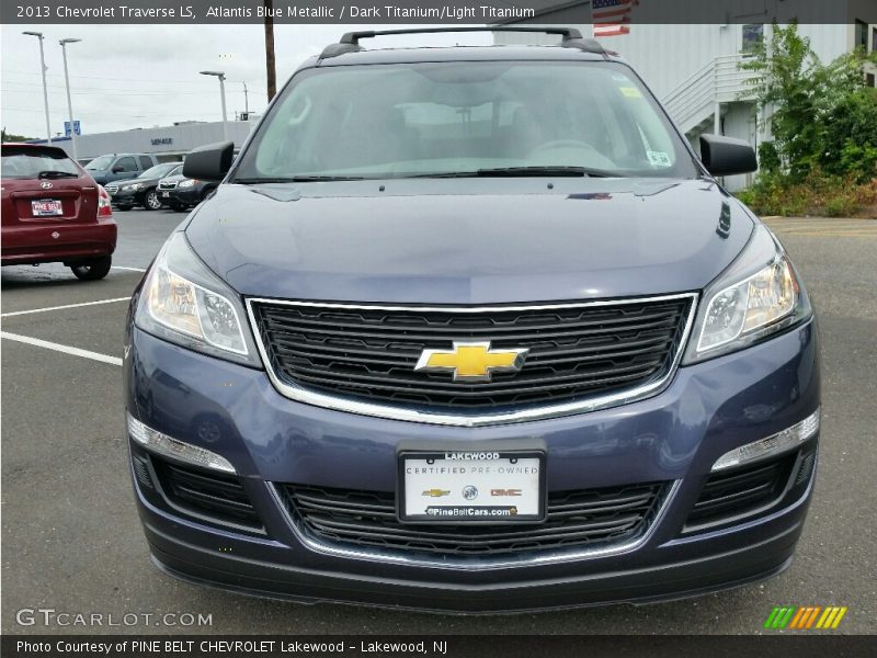Atlantis Blue Metallic / Dark Titanium/Light Titanium 2013 Chevrolet Traverse LS