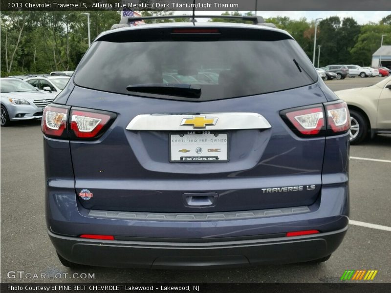Atlantis Blue Metallic / Dark Titanium/Light Titanium 2013 Chevrolet Traverse LS