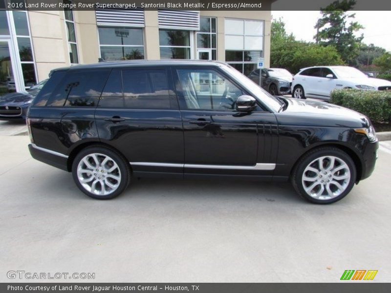 Santorini Black Metallic / Espresso/Almond 2016 Land Rover Range Rover Supercharged