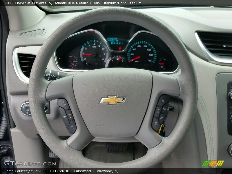 Atlantis Blue Metallic / Dark Titanium/Light Titanium 2013 Chevrolet Traverse LS