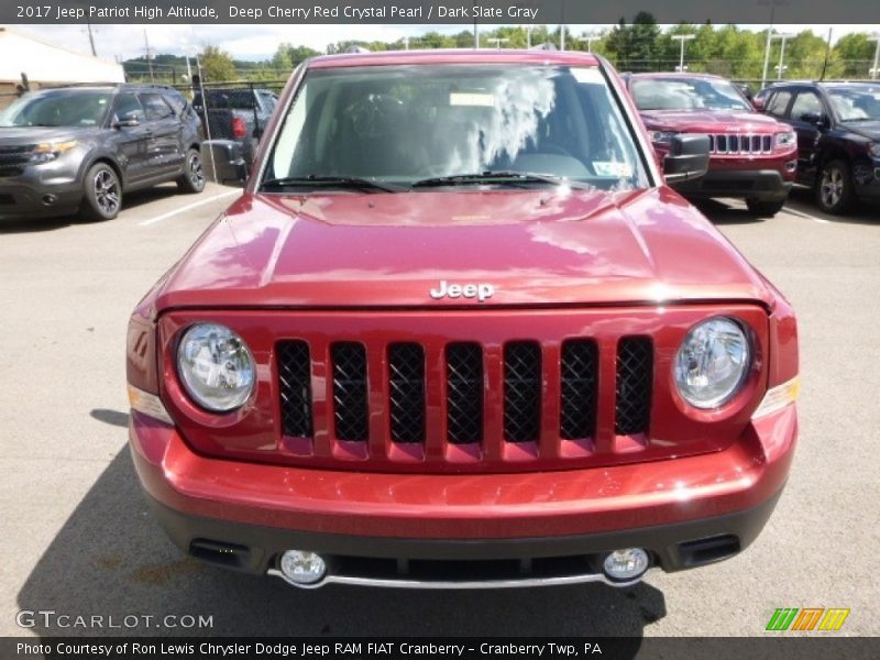 Deep Cherry Red Crystal Pearl / Dark Slate Gray 2017 Jeep Patriot High Altitude