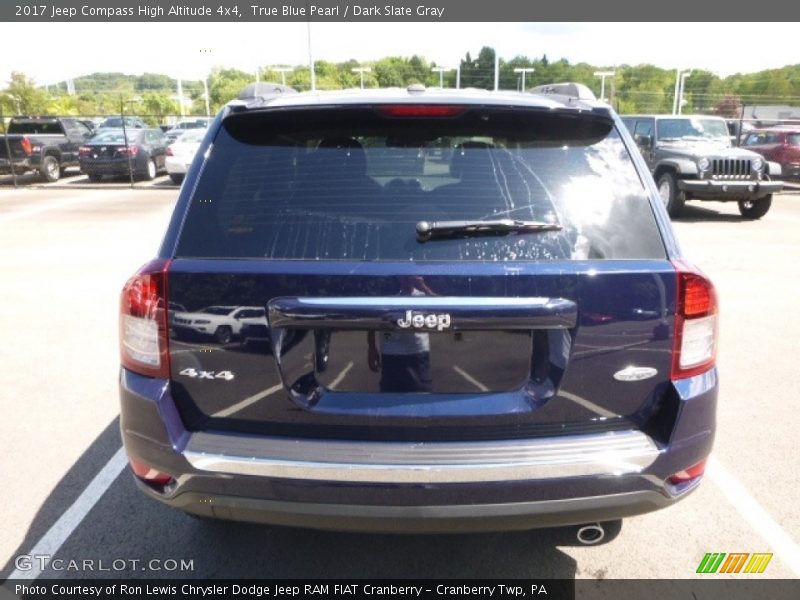 True Blue Pearl / Dark Slate Gray 2017 Jeep Compass High Altitude 4x4