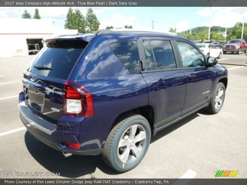 True Blue Pearl / Dark Slate Gray 2017 Jeep Compass High Altitude 4x4