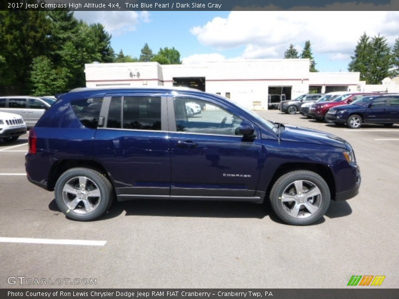 True Blue Pearl / Dark Slate Gray 2017 Jeep Compass High Altitude 4x4