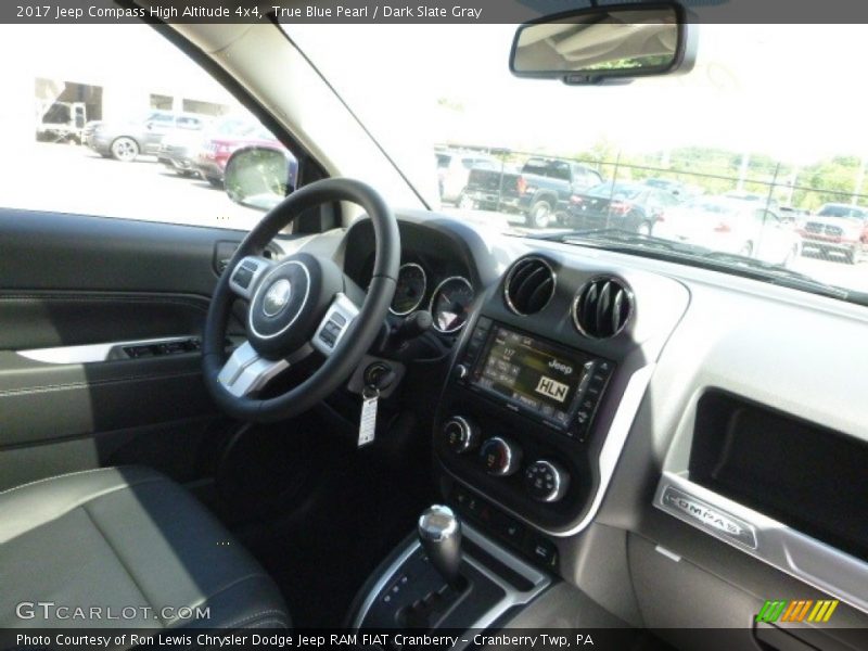 True Blue Pearl / Dark Slate Gray 2017 Jeep Compass High Altitude 4x4