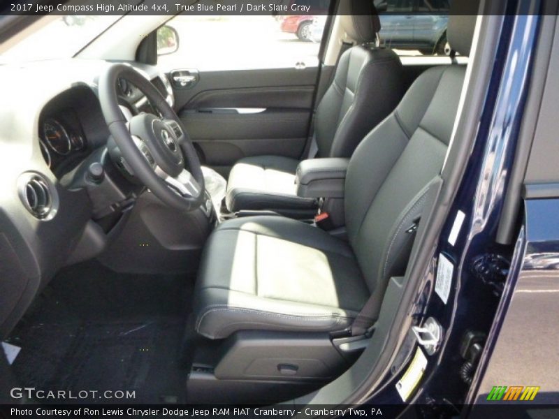 True Blue Pearl / Dark Slate Gray 2017 Jeep Compass High Altitude 4x4