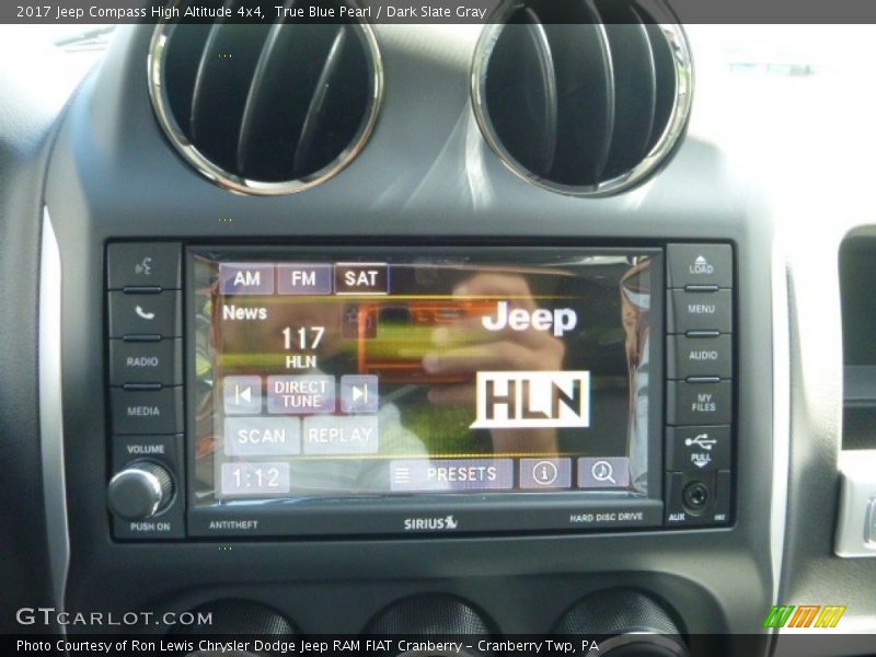 True Blue Pearl / Dark Slate Gray 2017 Jeep Compass High Altitude 4x4