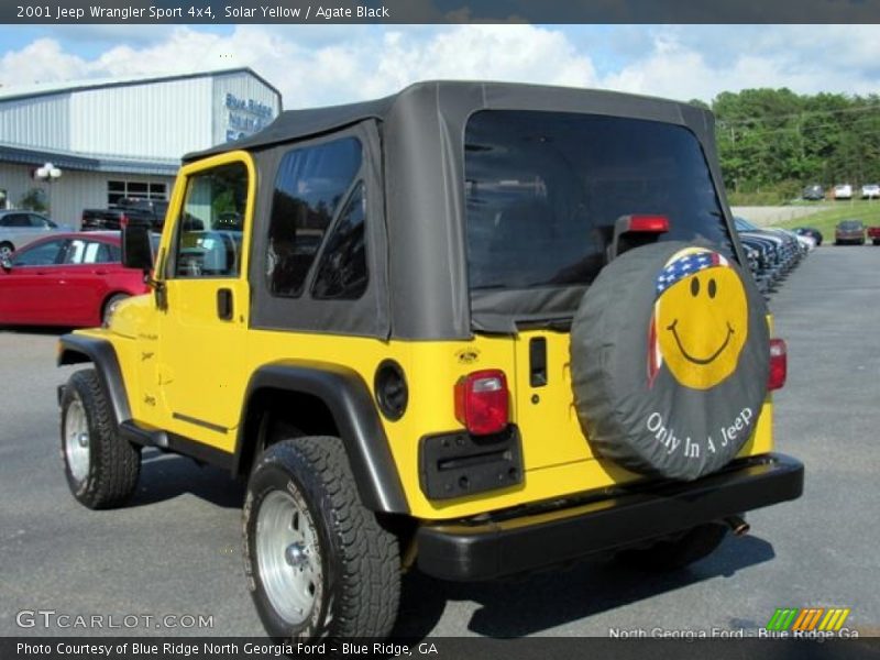 Solar Yellow / Agate Black 2001 Jeep Wrangler Sport 4x4