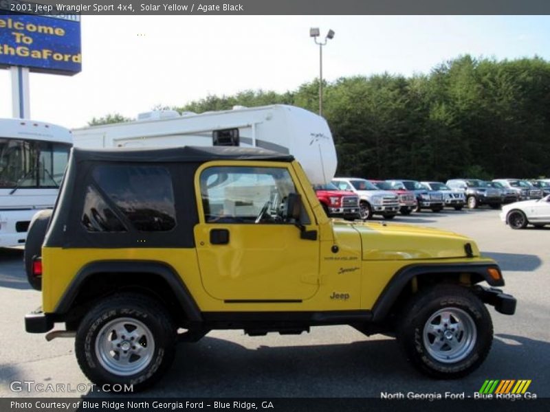 Solar Yellow / Agate Black 2001 Jeep Wrangler Sport 4x4