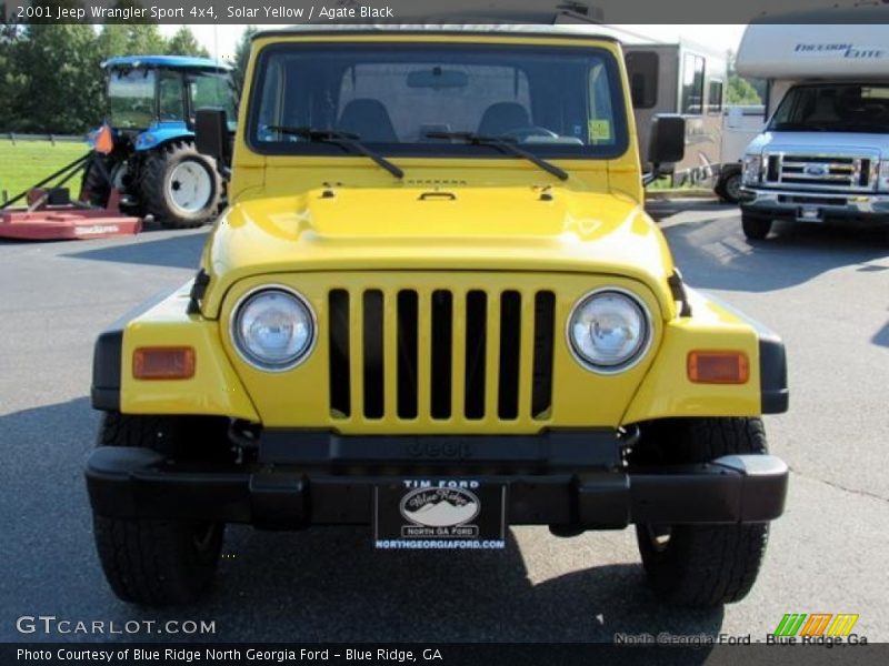 Solar Yellow / Agate Black 2001 Jeep Wrangler Sport 4x4