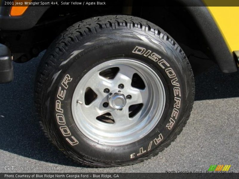 Solar Yellow / Agate Black 2001 Jeep Wrangler Sport 4x4