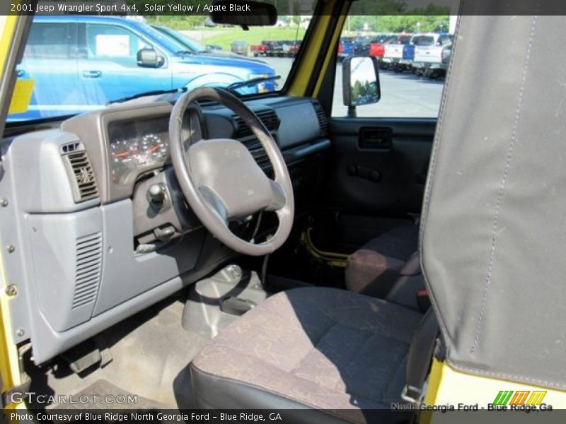 Solar Yellow / Agate Black 2001 Jeep Wrangler Sport 4x4