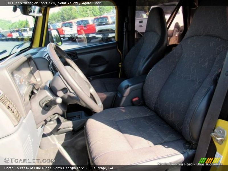 Solar Yellow / Agate Black 2001 Jeep Wrangler Sport 4x4