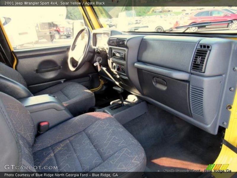 Solar Yellow / Agate Black 2001 Jeep Wrangler Sport 4x4