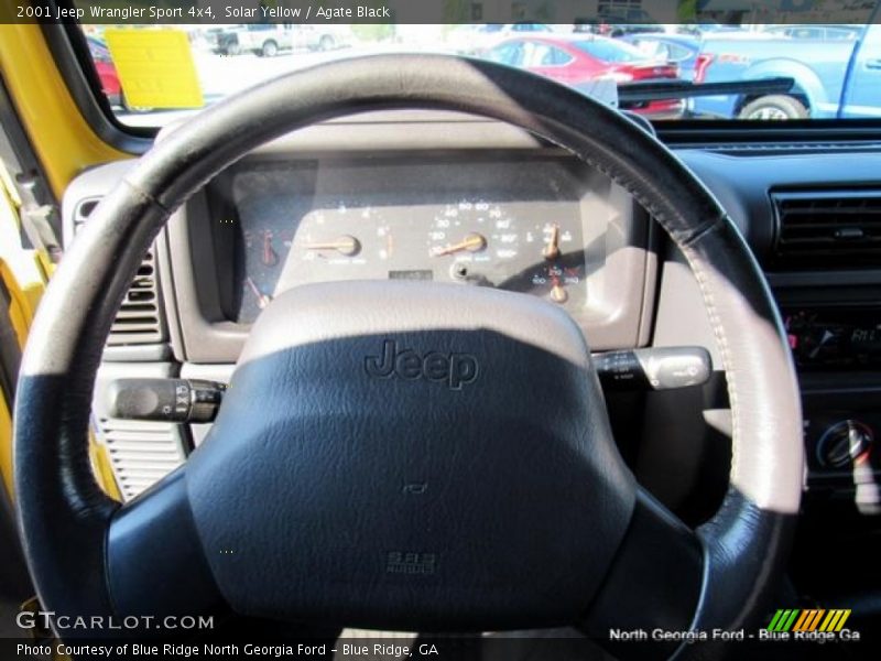 Solar Yellow / Agate Black 2001 Jeep Wrangler Sport 4x4
