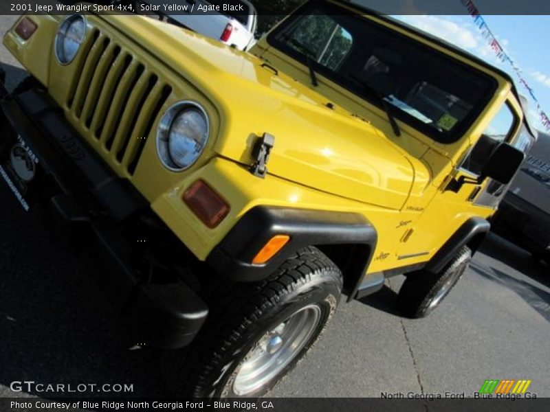 Solar Yellow / Agate Black 2001 Jeep Wrangler Sport 4x4