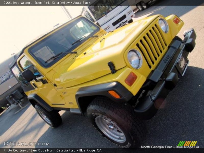 Solar Yellow / Agate Black 2001 Jeep Wrangler Sport 4x4