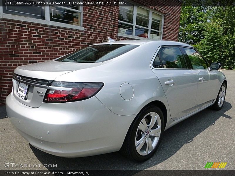 Diamond Silver Metallic / Jet Black 2011 Saab 9-5 Turbo6 XWD Sedan