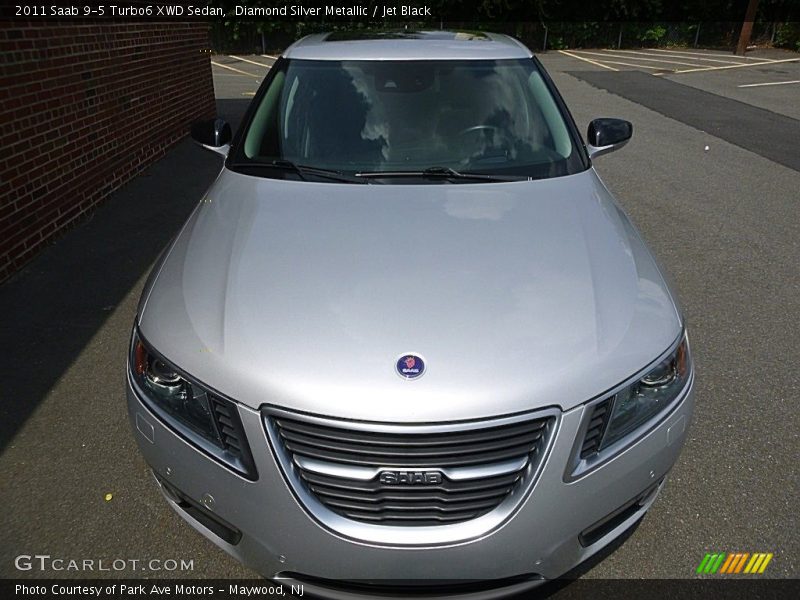 Diamond Silver Metallic / Jet Black 2011 Saab 9-5 Turbo6 XWD Sedan