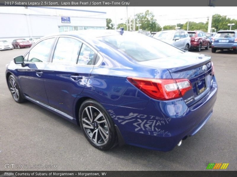 Lapis Blue Pearl / Sport Two-Tone Gray 2017 Subaru Legacy 2.5i Sport