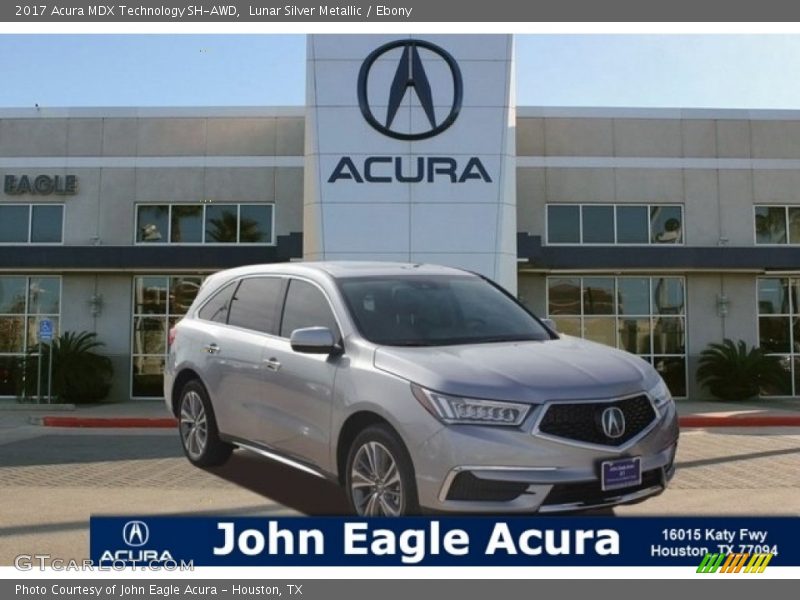 Lunar Silver Metallic / Ebony 2017 Acura MDX Technology SH-AWD