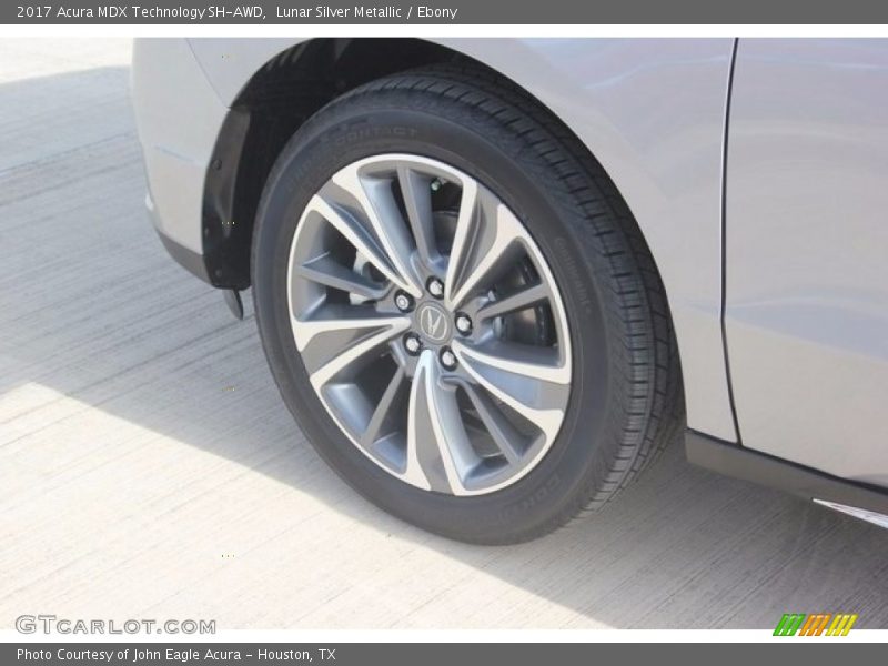 Lunar Silver Metallic / Ebony 2017 Acura MDX Technology SH-AWD