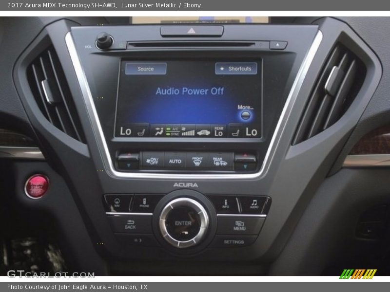 Lunar Silver Metallic / Ebony 2017 Acura MDX Technology SH-AWD