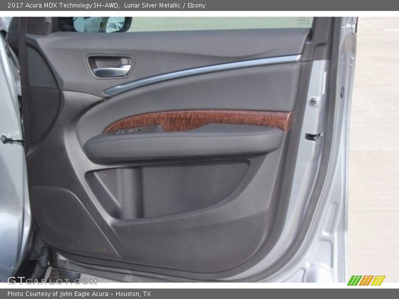 Lunar Silver Metallic / Ebony 2017 Acura MDX Technology SH-AWD