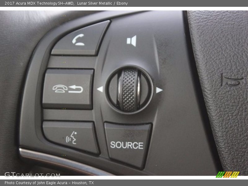 Lunar Silver Metallic / Ebony 2017 Acura MDX Technology SH-AWD