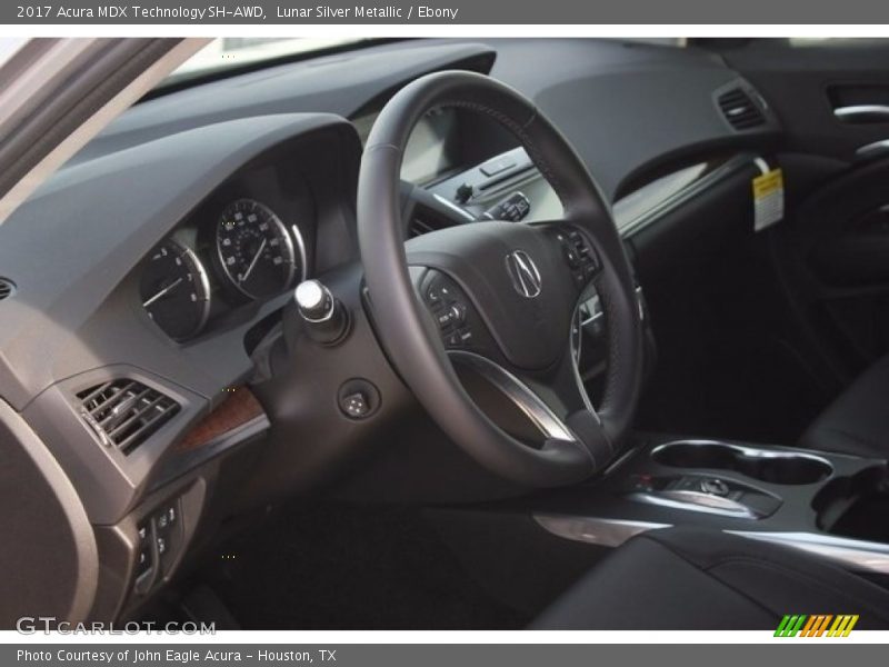 Lunar Silver Metallic / Ebony 2017 Acura MDX Technology SH-AWD