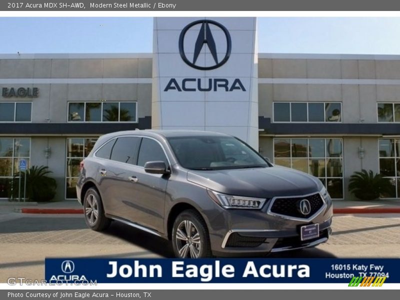 Modern Steel Metallic / Ebony 2017 Acura MDX SH-AWD