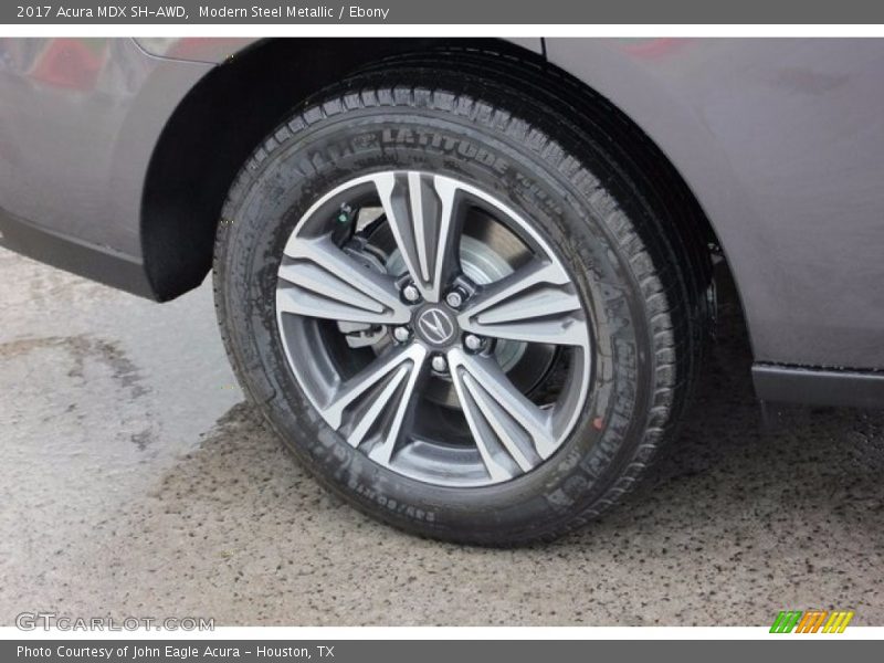 Modern Steel Metallic / Ebony 2017 Acura MDX SH-AWD