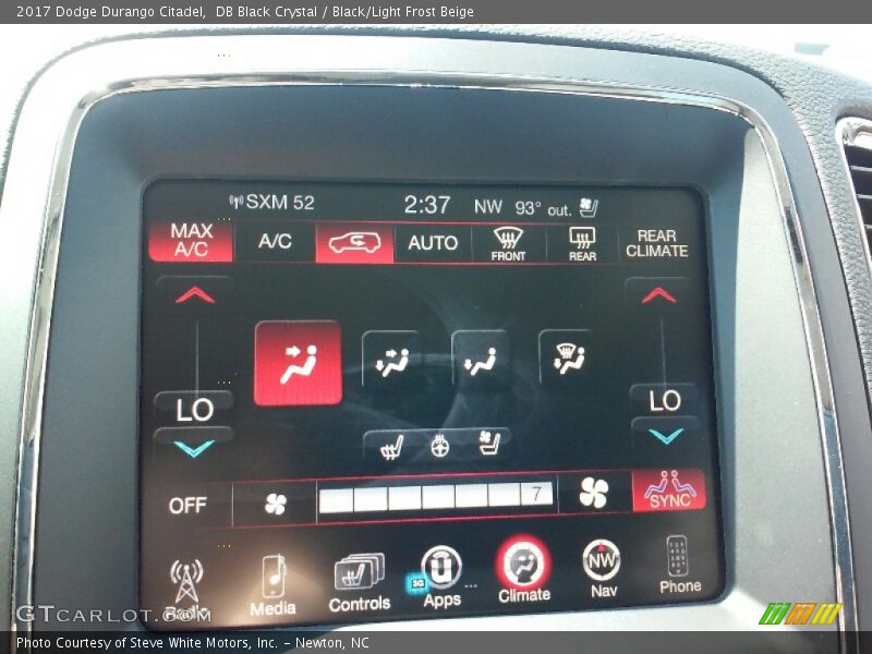 Controls of 2017 Durango Citadel