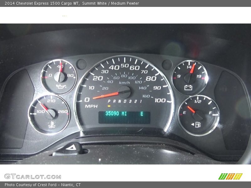 Summit White / Medium Pewter 2014 Chevrolet Express 1500 Cargo WT