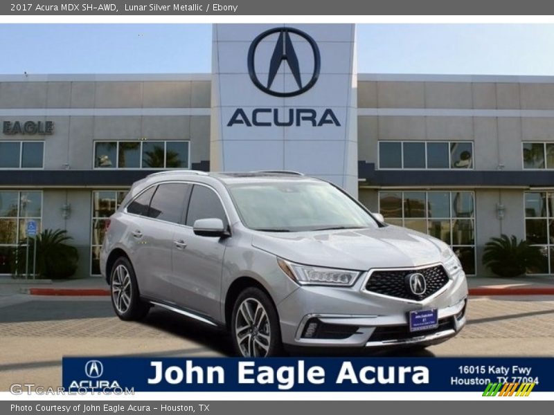 Lunar Silver Metallic / Ebony 2017 Acura MDX SH-AWD