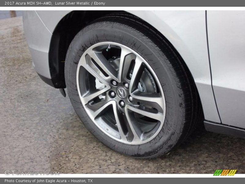 Lunar Silver Metallic / Ebony 2017 Acura MDX SH-AWD