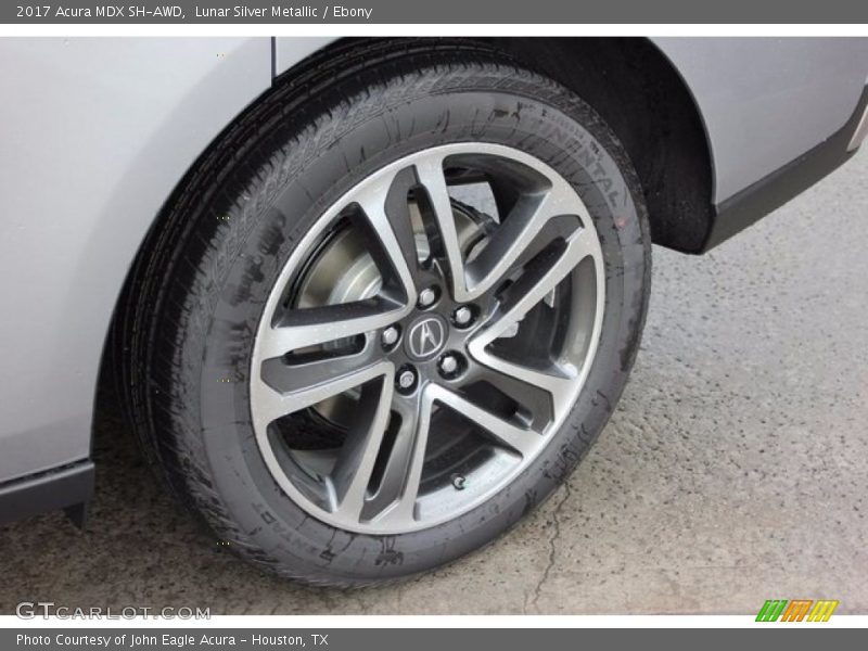 Lunar Silver Metallic / Ebony 2017 Acura MDX SH-AWD