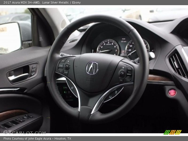 Lunar Silver Metallic / Ebony 2017 Acura MDX SH-AWD