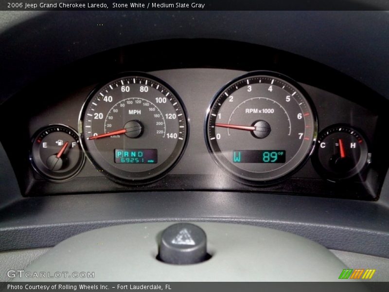 Stone White / Medium Slate Gray 2006 Jeep Grand Cherokee Laredo