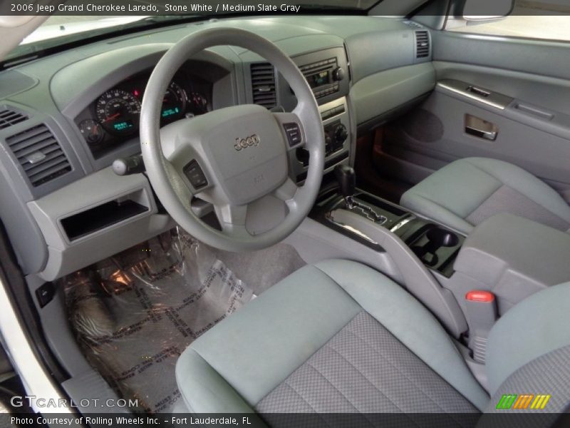 Stone White / Medium Slate Gray 2006 Jeep Grand Cherokee Laredo