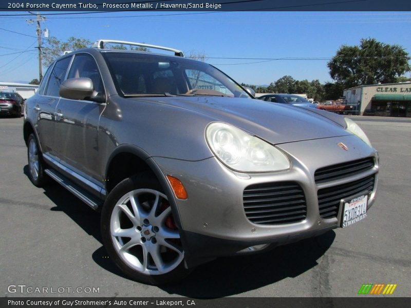 Prosecco Metallic / Havanna/Sand Beige 2004 Porsche Cayenne Turbo