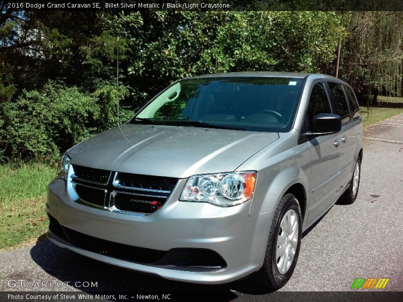 Billet Silver Metallic / Black/Light Graystone 2016 Dodge Grand Caravan SE