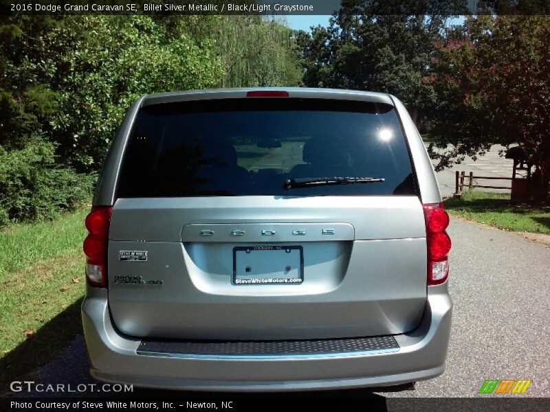Billet Silver Metallic / Black/Light Graystone 2016 Dodge Grand Caravan SE