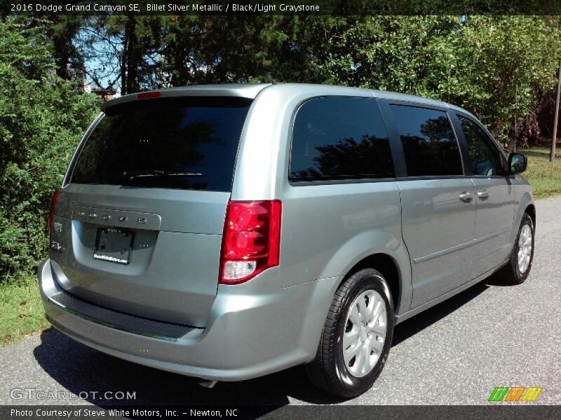 Billet Silver Metallic / Black/Light Graystone 2016 Dodge Grand Caravan SE