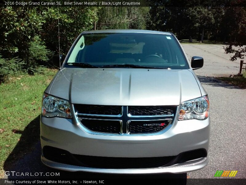 Billet Silver Metallic / Black/Light Graystone 2016 Dodge Grand Caravan SE