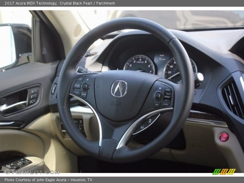 Crystal Black Pearl / Parchment 2017 Acura MDX Technology