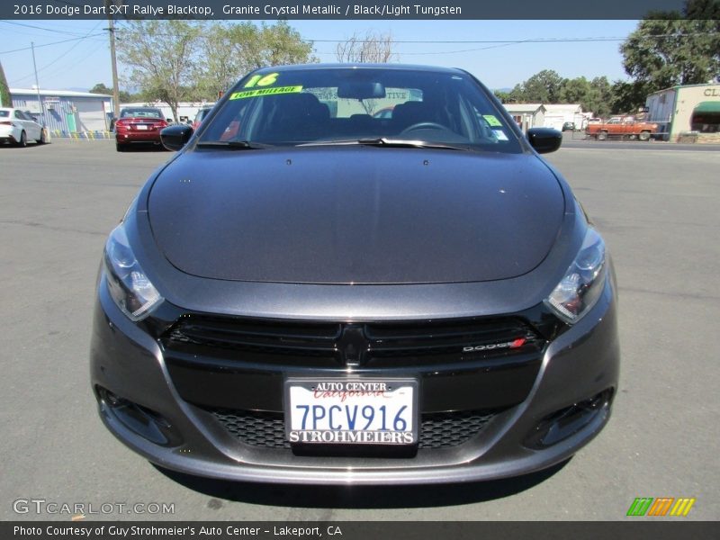 Granite Crystal Metallic / Black/Light Tungsten 2016 Dodge Dart SXT Rallye Blacktop