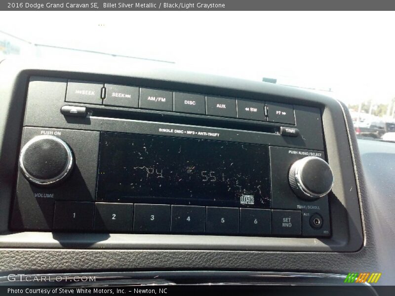 Billet Silver Metallic / Black/Light Graystone 2016 Dodge Grand Caravan SE